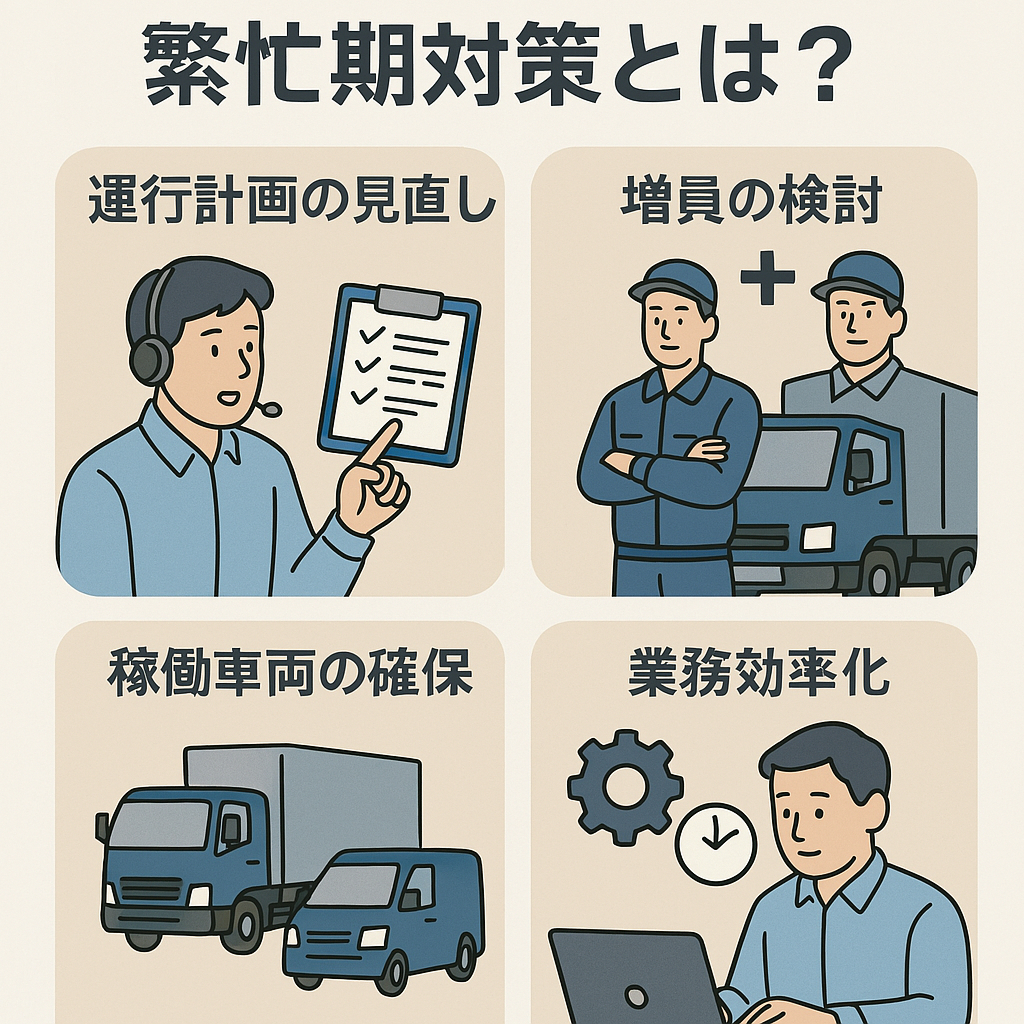 配車係（運送業）ができる繁忙期対策とは？