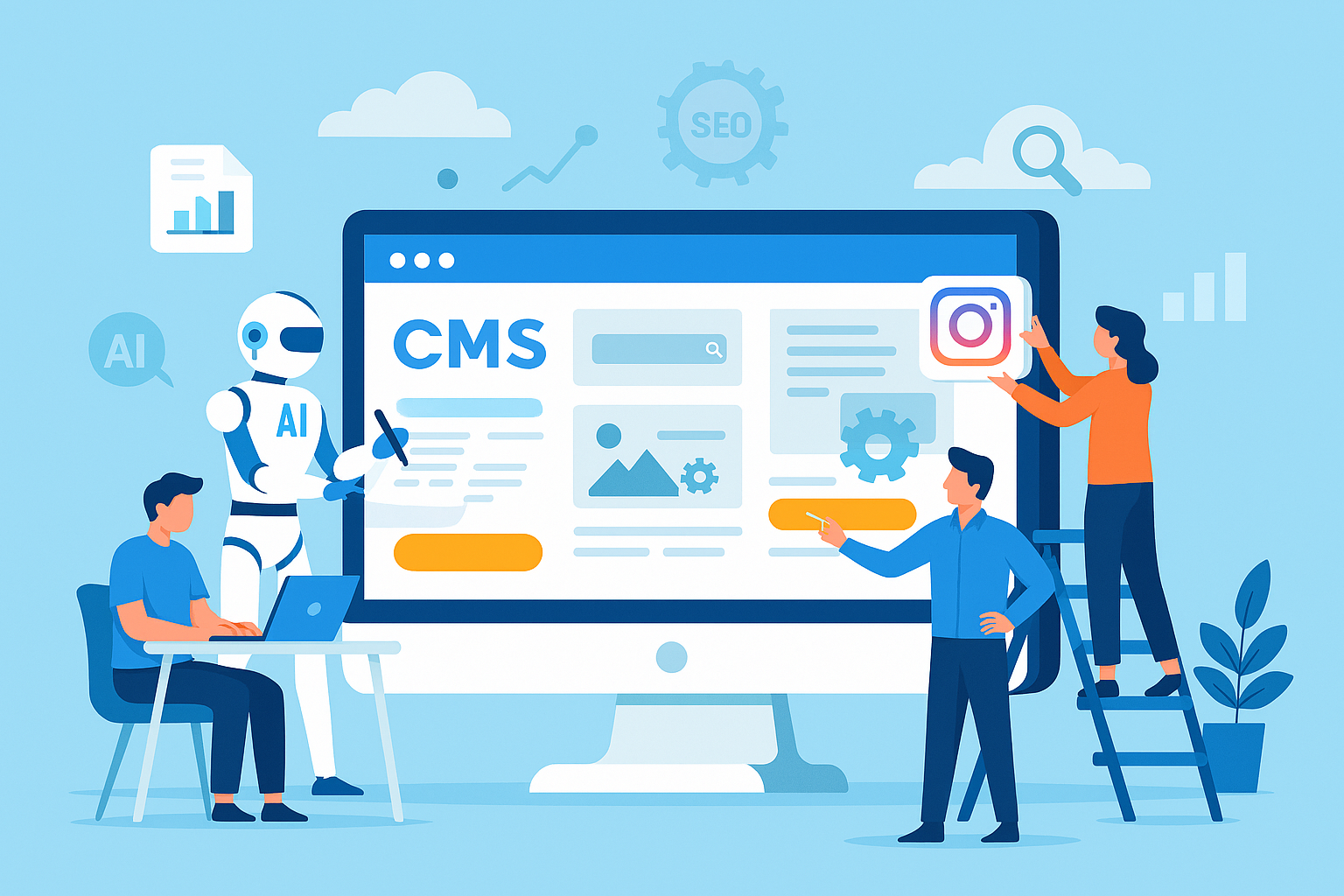 ホームページ集客を加速させる最強CMS｜Instagram連携×AIリライトでSEOも安心